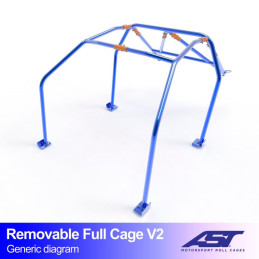 Arceau de Sécurité SUBARU BRZ (ZC6) 2-doors Coupe REMOVABLE FULL CAGE V2 