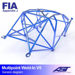 Arceau de Sécurité SEAT Marbella (Tipo 141) 3-doors Hatchback MULTIPOINT WELD IN V5 