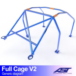 Arceau de Sécurité LANCIA Fulvia (818) 2-doors Coupe FULL CAGE V2 