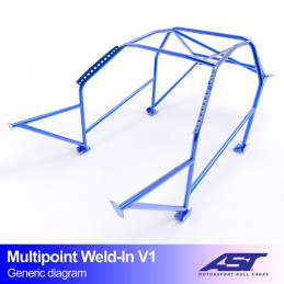 Arceau de Sécurité BMW (E46) 3-Series 3-doors Compact RWD MULTIPOINT WELD IN V1 