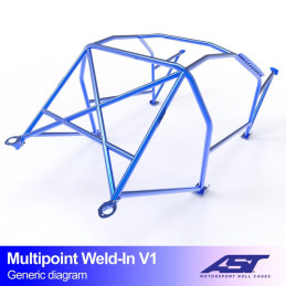 Arceau de Sécurité BMW (E46) 3-Series 3-doors Compact RWD MULTIPOINT WELD IN V1 