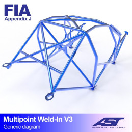 Arceau de Sécurité VW Polo (6N) 3-doors Hatchback MULTIPOINT WELD IN V3 