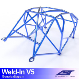 Arceau de Sécurité BMW (E46) 3-Series 5-door Touring RWD WELD IN V5 