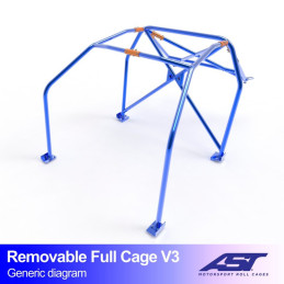 Arceau de Sécurité BMW (E46) 3-Series 5-door Touring RWD REMOVABLE FULL CAGE V3 