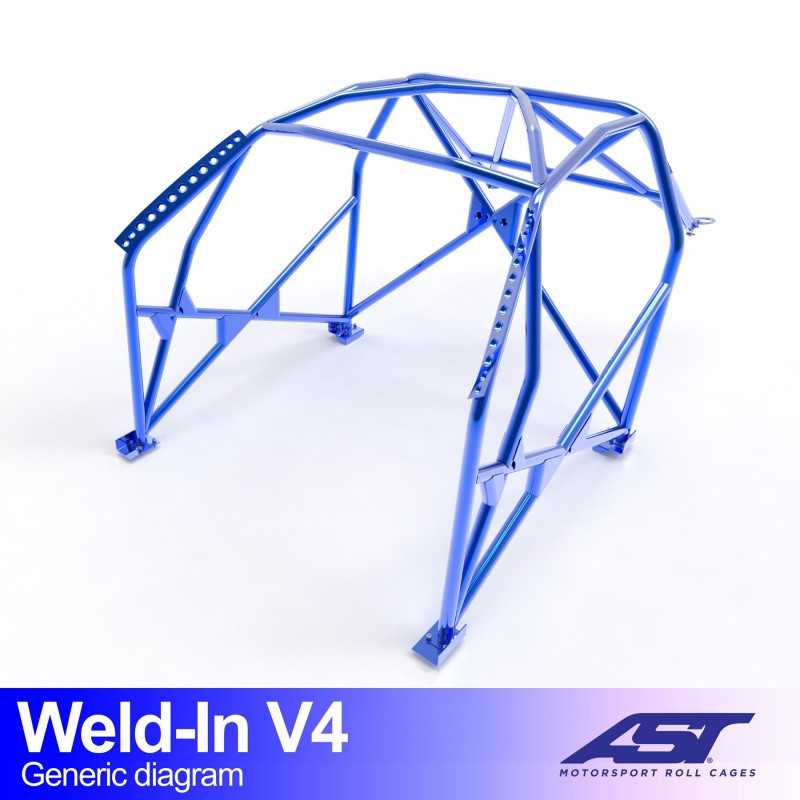 Arceau de Sécurité PEUGEOT 106 (Phase 1/2) 5-door Hatchback WELD IN V4 Arceau de Sécurité PEUGEOT 106 (Phase 1/2) 5-door Hatchback WELD IN V4