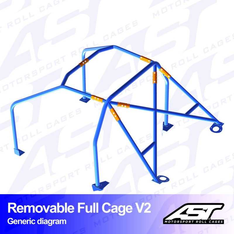 Arceau de Sécurité SEAT Leon (5F) 5-door Hatchback REMOVABLE FULL CAGE V2 