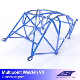 Arceau de Sécurité FORD Fiesta (Mk4) 3-door Hatchback MULTIPOINT WELD IN V4 