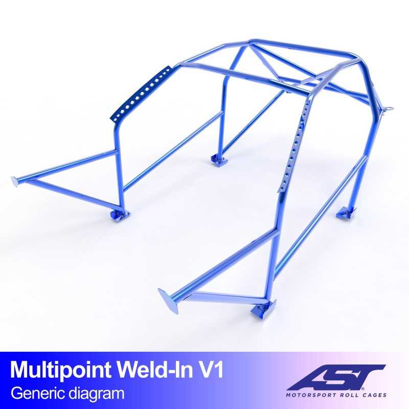 Arceau de Sécurité NISSAN Skyline (R33) 2-door Coupe MULTIPOINT WELD IN V1 Arceau de Sécurité NISSAN Skyline (R33) 2-door Coupe MULTIPOINT WELD IN V1