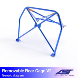 Demi-Arceau PORSCHE 964 2-door Coupe RWD REMOVABLE REAR CAGE V2 