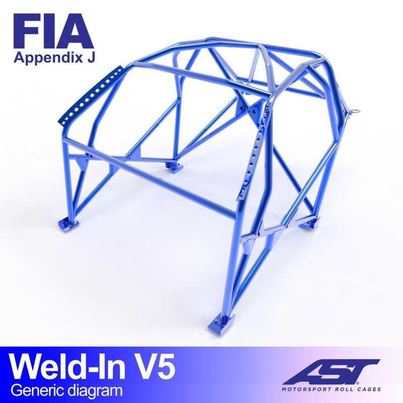 Arceau de Sécurité PEUGEOT 207 (Phase 1/2) 3-door Hatchback WELD IN V5 Arceau de Sécurité PEUGEOT 207 (Phase 1/2) 3-door Hatchback WELD IN V5