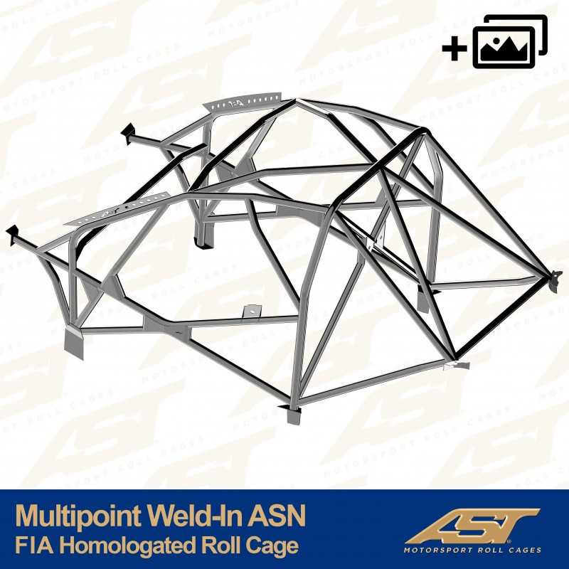 Arceau de Sécurité homologué FIA MITSUBISHI Lancer EVO X 4-door Sedan MULTIPOINT WELD IN ASN 