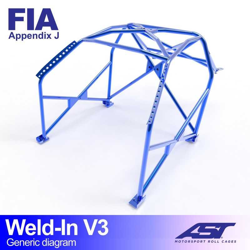 Arceau de Sécurité HONDA Civic (EG/EH) 4-door Ferio WELD IN V3 Arceau de Sécurité HONDA Civic (EG/EH) 4-door Ferio WELD IN V3