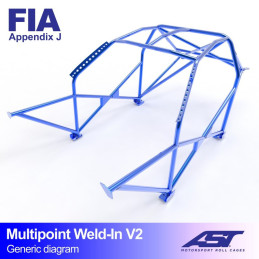 Arceau de Sécurité CITROËN ZX 3-doors Hatchback MULTIPOINT WELD IN V2 