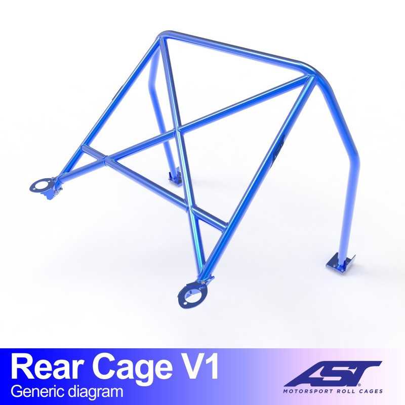 Demi-Arceau FIAT Panda (Type 141) Hatchback FWD REAR CAGE V1 Demi-Arceau FIAT Panda (Type 141) Hatchback FWD REAR CAGE V1
