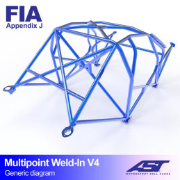 Arceau de Sécurité FIAT Panda (Type 141) 3-doors Hatchback FWD MULTIPOINT WELD IN V4 