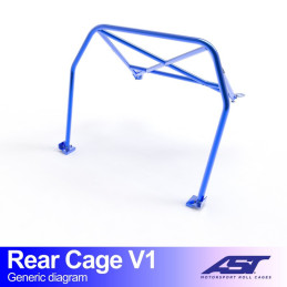 Demi-Arceau FIAT Panda (Type 141) Hatchback 4x4 REAR CAGE V1 