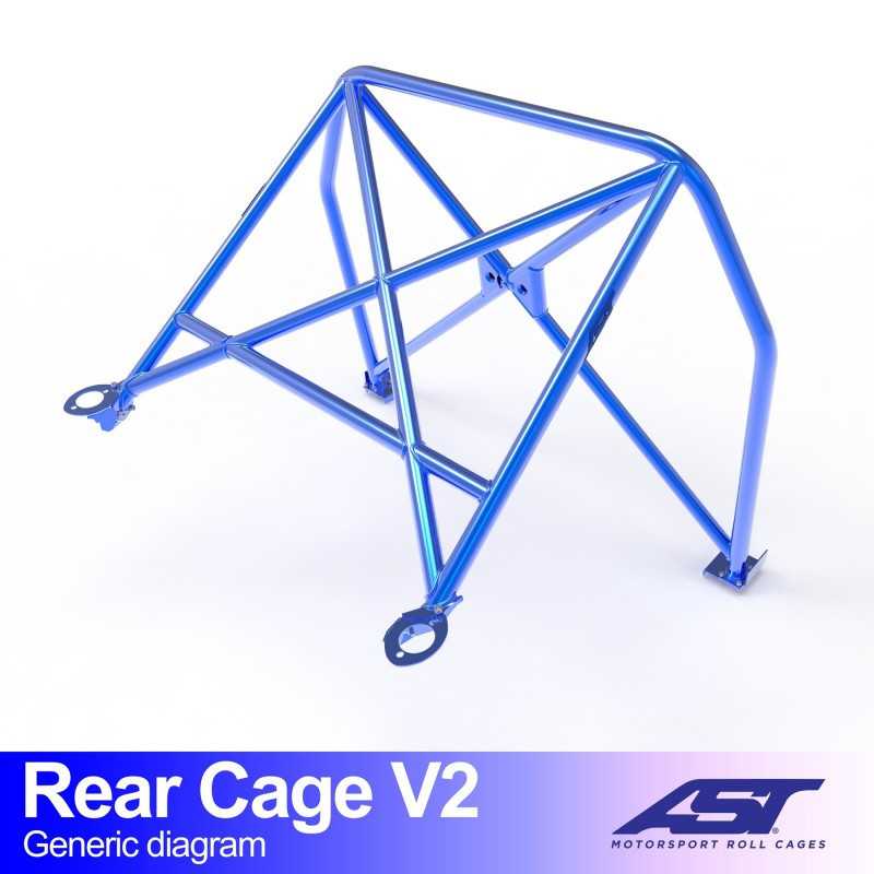 Demi-Arceau FIAT Panda (Type 141) Hatchback 4x4 REAR CAGE V2 Demi-Arceau FIAT Panda (Type 141) Hatchback 4x4 REAR CAGE V2