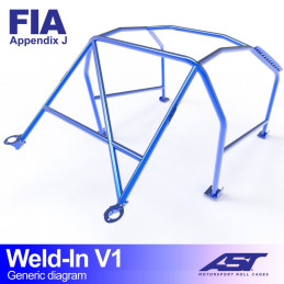 Arceau de Sécurité BMW (E28) 5-Series 4-doors Sedan RWD WELD IN V1 