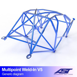 Arceau de Sécurité BMW 1-Series (E81) 3-doors Hatchback RWD MULTIPOINT WELD IN V5 
