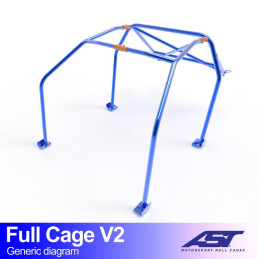 Arceau de Sécurité CITROËN AX (Phase 1/2 ) 3-doors Hatchback FULL CAGE V2 