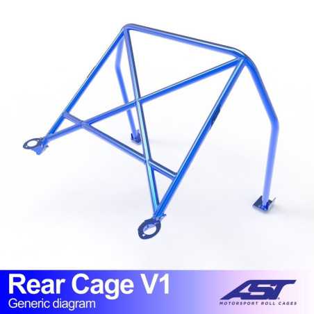 Demi-Arceau HONDA Civic (3gen) 3-doors Hatchback REAR CAGE V1 