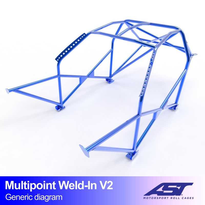 Arceau de Sécurité FORD Focus (Mk2) 3-doors Hatchback FWD MULTIPOINT WELD IN V2 