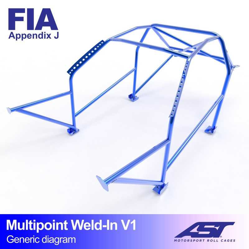 Arceau de Sécurité HONDA Civic (EG/EH) 3-doors Hatchback MULTIPOINT WELD IN V1 Arceau de Sécurité HONDA Civic (EG/EH) 3-doors Hatchback MULTIPOINT WELD IN V1