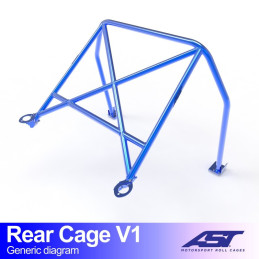 Demi-Arceau HONDA Civic (EF/ED/EE) 3-doors Hatchback REAR CAGE V1 