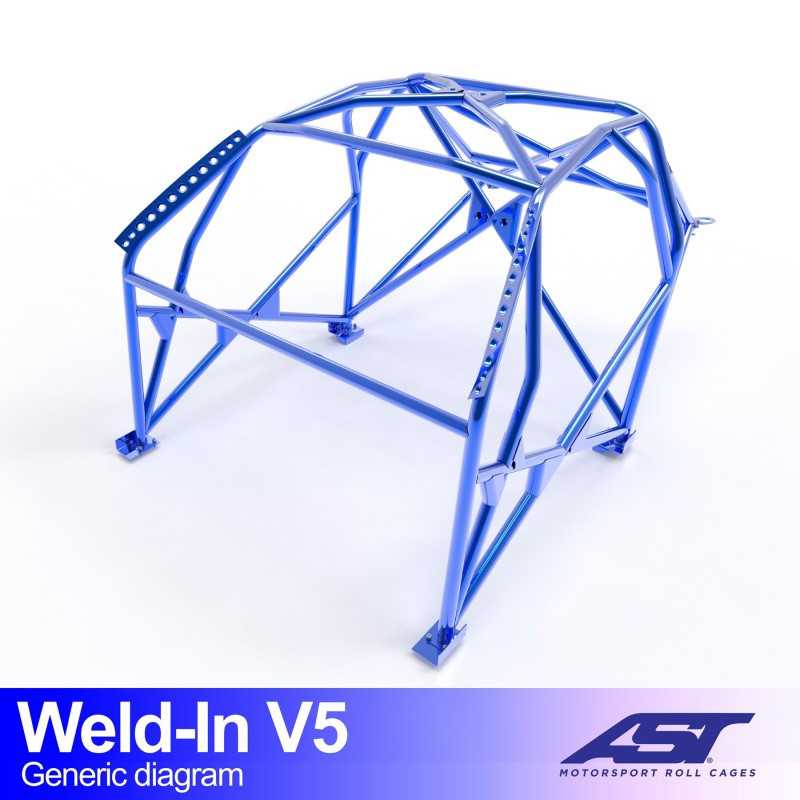 Arceau de Sécurité AUDI TT (8N) 3-doors Hatchback Quattro WELD IN V5 