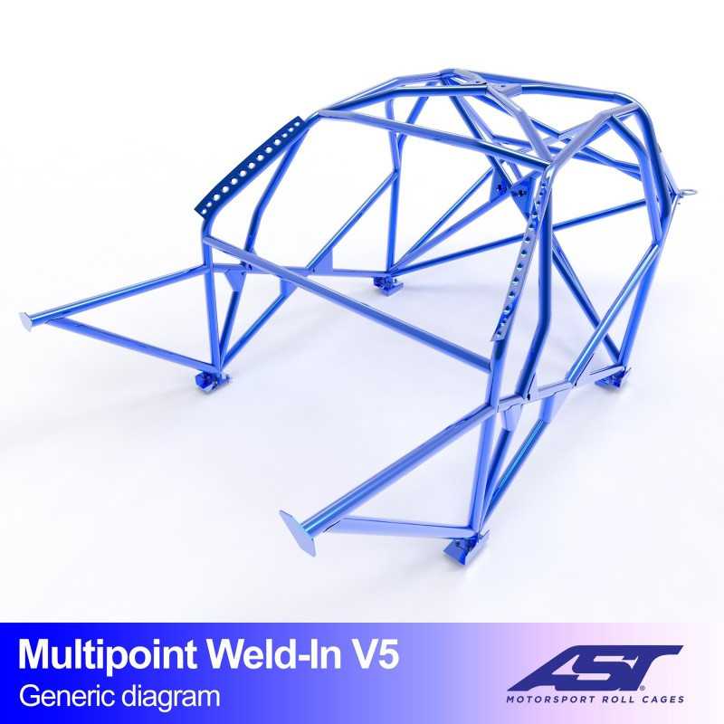 Arceau de Sécurité AUDI A3 / S3 (8P) 3-doors Hatchback Quattro MULTIPOINT WELD IN V5 Arceau de Sécurité AUDI A3 / S3 (8P) 3-doors Hatchback Quattro MULTIPOINT WELD IN V5