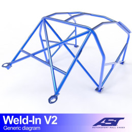 Arceau de Sécurité AUDI A3 / S3 (8P) 3-doors Hatchback Quattro WELD IN V2 