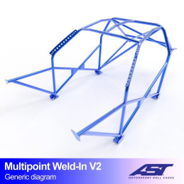 Arceau de Sécurité BMW (E36) 3-Series 3-doors Compact RWD MULTIPOINT WELD IN V2 