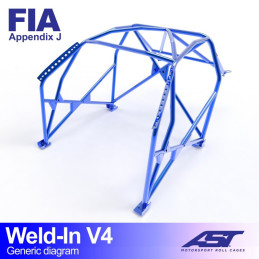 Arceau de Sécurité BMW (E46) 3-Series 4-doors Sedan RWD WELD IN V4 