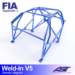 Arceau de Sécurité BMW (E46) 3-Series 2-doors Coupe RWD WELD IN V5 