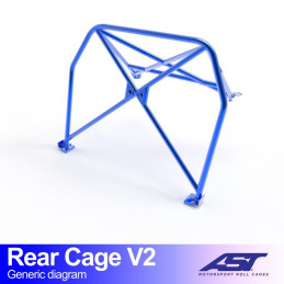 Demi-Arceau BMW (E30) 3-Series 2-doors Coupe AWD REAR CAGE V2 