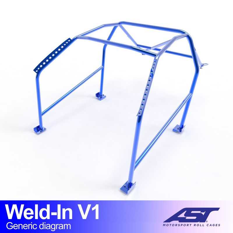Arceau de Sécurité Renault Megane (Phase 2) 3-doors Hatchback WELD IN V1 Arceau de Sécurité Renault Megane (Phase 2) 3-doors Hatchback WELD IN V1