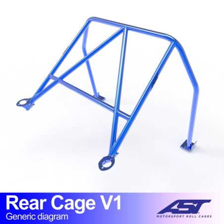 Demi-Arceau MAZDA RX-7 (FD) 3-doors Coupe REAR CAGE V1 