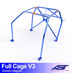 Arceau de Sécurité MAZDA RX-7 (FD) 3-doors Coupe FULL CAGE V3 