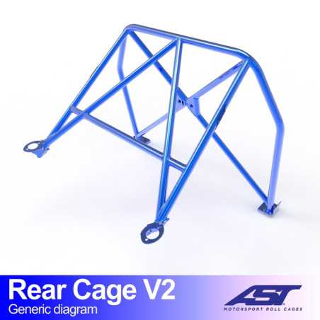 Demi-Arceau MAZDA MX-5 (NA) 2-doors Roadster REAR CAGE V2 