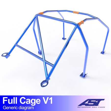 Arceau de Sécurité MAZDA 323 (BG) 3-doors Hatchback FULL CAGE V1 