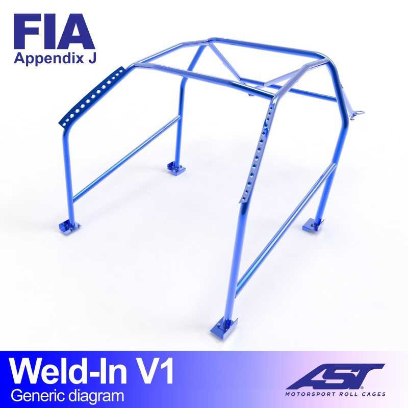 Arceau de Sécurité HONDA Integra (DB, DC) 3-doors Coupe WELD IN V1 Arceau de Sécurité HONDA Integra (DB, DC) 3-doors Coupe WELD IN V1