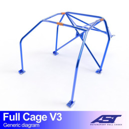 Arceau de Sécurité HONDA Integra (DB, DC) 3-doors Coupe FULL CAGE V3 