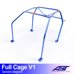 Arceau de Sécurité HONDA Integra (DB, DC) 3-doors Coupe FULL CAGE V1 