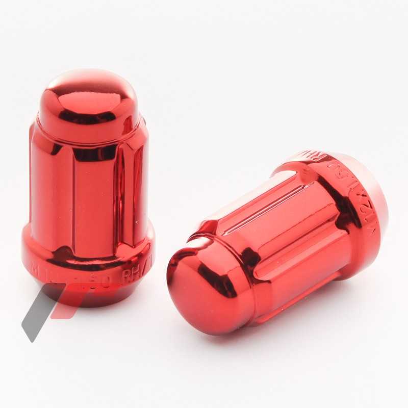  Ecrous JN2 Rouges en Acier Forge M12x1.25 (Pack de 20) 