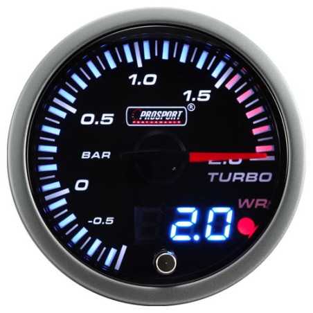 Manometre de Pression de Turbo Dual Display ProSport JDM (60 mm) 