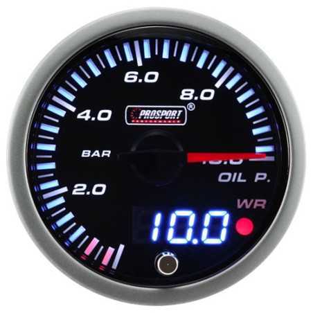 Manometre de Pression d'Huile Dual Display ProSport JDM (60 mm) 