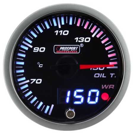 Manometre de Temperature d'Huile Dual Display ProSport JDM (60 mm) 