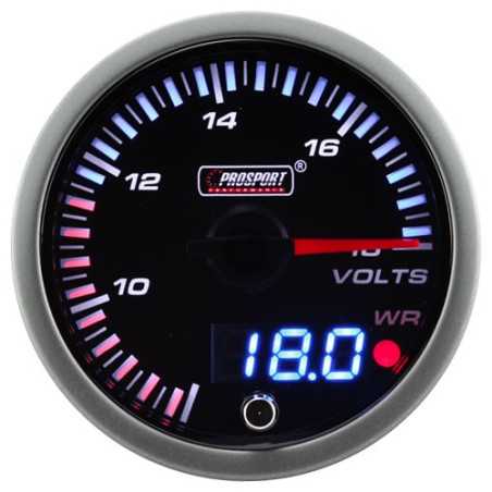 Mano-Voltmetre Dual Display ProSport JDM (60 mm) 