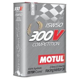 Huile Motul 300V Compétition 15W50 (2L) 