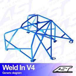 Arceau 8 Points a Souder AST Rollcages V4 pour BMW E36 Compact (FIA) 